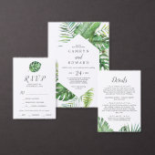 Wild Tropical Palm Future Mrs Hartelijk dank Bedankkaart (Personaliseer de collectie van deze zelfstandige maker.)