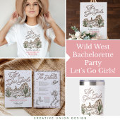Wild West Bachelorette Let's Go Girls Koelbox Seltzer Blikjeskoeler