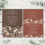 Wildflower Herfst Herfst Bloemenbruiloft Kartonnen Onderzetters (Personaliseer de collectie van deze zelfstandige maker.)