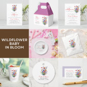 Wildbloem baby in bloei waterverf bloesem bedankdoosjes