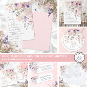 Wilde Bloem Waterverf Bloem Retouradres Etiket