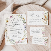 Boho Wildflower Baby shower Papieren Bordje