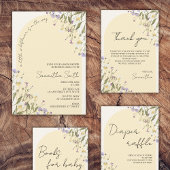 Kleine Wildflower Bloemen Botanisch BABY SHOWER Papieren Bordje