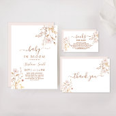 Wildflower Mimosa bar teken Poster