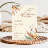 Pampas Grass Een Little Wildflower Baby Meisje Dou Kaart