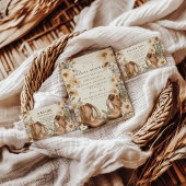 Wildflower Boots Country Bridal Shower Bedankkaart