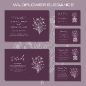 Wilde Bloemen Elegantie- Huwelijksprogramma-