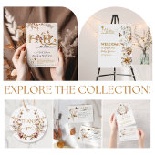 Herfst Wildflower Minimalistisch Elegant Baby show Servet