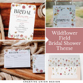 Wildflower Field Boho Favor Dank u Sticker