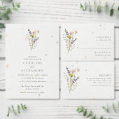 Wildflower Bloemenweide Tuin Bruiloft Etiket (Personaliseer de collectie van deze zelfstandige maker.)