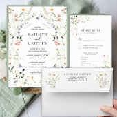 Wildflower Bloementuin Bruiloft 9 Tafel Zitplaatse Poster