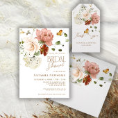 Modern Script Boho Flower Garden Vrijgezellenfeest Magneet