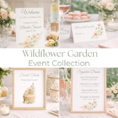 Wildflower Garden Personalized Event Wijn Etiket