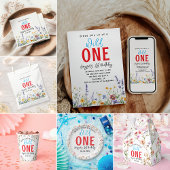 Wildflower Meisje 1e Verjaardagsfeest Papieren Bekers