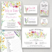 Denk je dat ze een Wildflower Baby shower is? Kaart