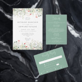 Wildflower Wedding Save The Date (Personaliseer de collectie van deze zelfstandige maker.)