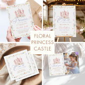 One-ce Upon A Time Princess Castle 1st Birthday Kaart