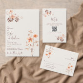 Boho Wildbloem Rustiek Bruiloft Retouradres Etiket (Personaliseer de collectie van deze zelfstandige maker.)