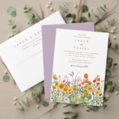 Wildflower Menu voor Bruiloften en Evenementen (Personaliseer deze collectie van deze onafhankelijke maker. Test)