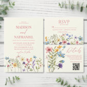Wildflower Wilde Bloem Bloemen Tuin Bruiloft Magneet (Personaliseer de collectie van deze zelfstandige maker.)