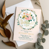 Een kleine wilde bloem is op de weg Papier Bord