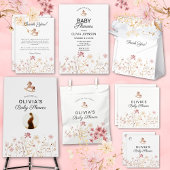 Wildflower Floral Baby shower Decor Dank u Bedankdoosjes