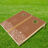 Verbrand Sinaasappel Wildflower Boho Chic Wedding Kaart