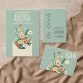 Wilde bloemen Botanische tuinbruiloft Cadeaulabel (Personaliseer de collectie van deze zelfstandige maker.)