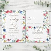 Wilde bloem Boho tuin trouw envelop zegels (Personaliseer de collectie van deze zelfstandige maker.)