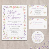 Wildflower ganzen Nest in Bloom Baby shower Kaart