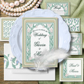 William Morris Art Deco Bloemrijke Groene Ranken Servet