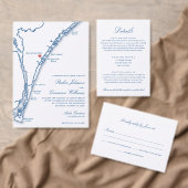 Elegant Navy Blue Script Names Wedding Uitnodigingen Wikkel (Personaliseer de collectie van deze zelfstandige maker.)