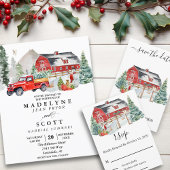 Sparen de Datum Kerstavond van de winter Barn Save The Date