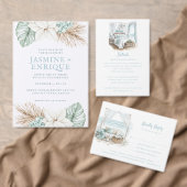 Strandbestemming bruiloft | Shell Christmas Tree Plaatskaartje (Personaliseer de collectie van deze zelfstandige maker.)