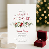 Festive Berry Bridal Shower Invitation Kaart