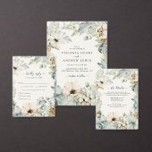 Winter Dusty Blue Return Label (Personaliseer de collectie van deze zelfstandige maker.)