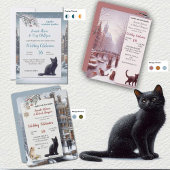 Winterfeesten in de sneeuw, met Kittens Informatiekaartje