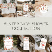 Winter Christmas Baby shower Papieren servetten