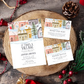 Winter Christmas It takes a Village Baby Shower Papieren Bekers