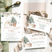 Winter Schattigee Polar Beer Baby shower Dank u Kaart