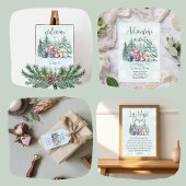 Avontuur wacht op het Baby shower van het winterbo Kaart