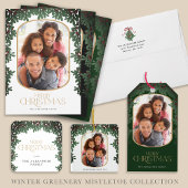 Kerst Winter Greenery Zakelijk Kerstfeest Kaart