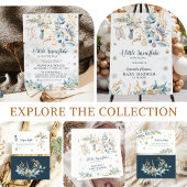 Winter Little Snowflake Clothesline Baby Shower  Kaart