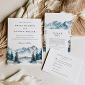 Winter Bergen Pijnboom Bruiloft RSVP