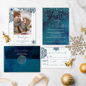 Winternacht Bewaar de datum Kaart