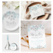 Winter ONEderland Time Capsule Sign Blue Silver Poster