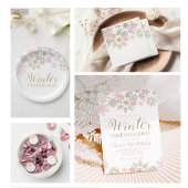 Winter Onederland Sneeuw Veel plezier om één bord