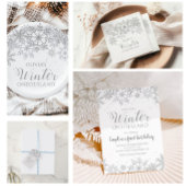 Winter Onederland 1st Birthday Silver Glitter snee Papieren Bekers