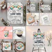 Winter Snowflakes Balls Ornamenten Baby shower Kaart