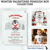 Valentijnsdag Schattigee Penguin Custom Name Romper